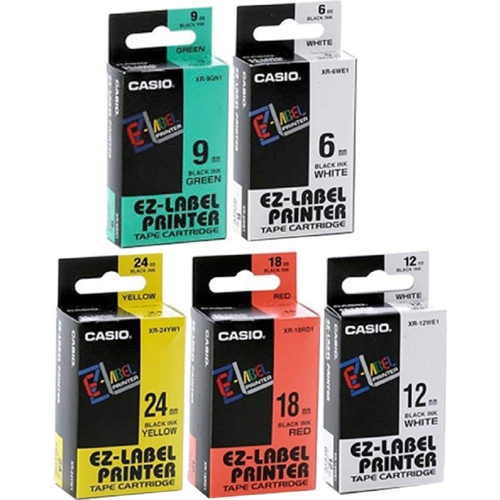 Casio EZLabel Printer Tape Cartridge 12mm